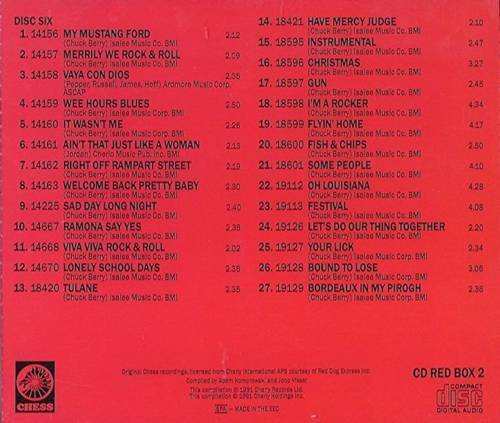 Chuck Berry The Chess Years : Booklet 6